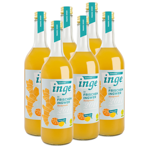 inge´s Ingwersirup Sixpack 6 x 0,7 Liter